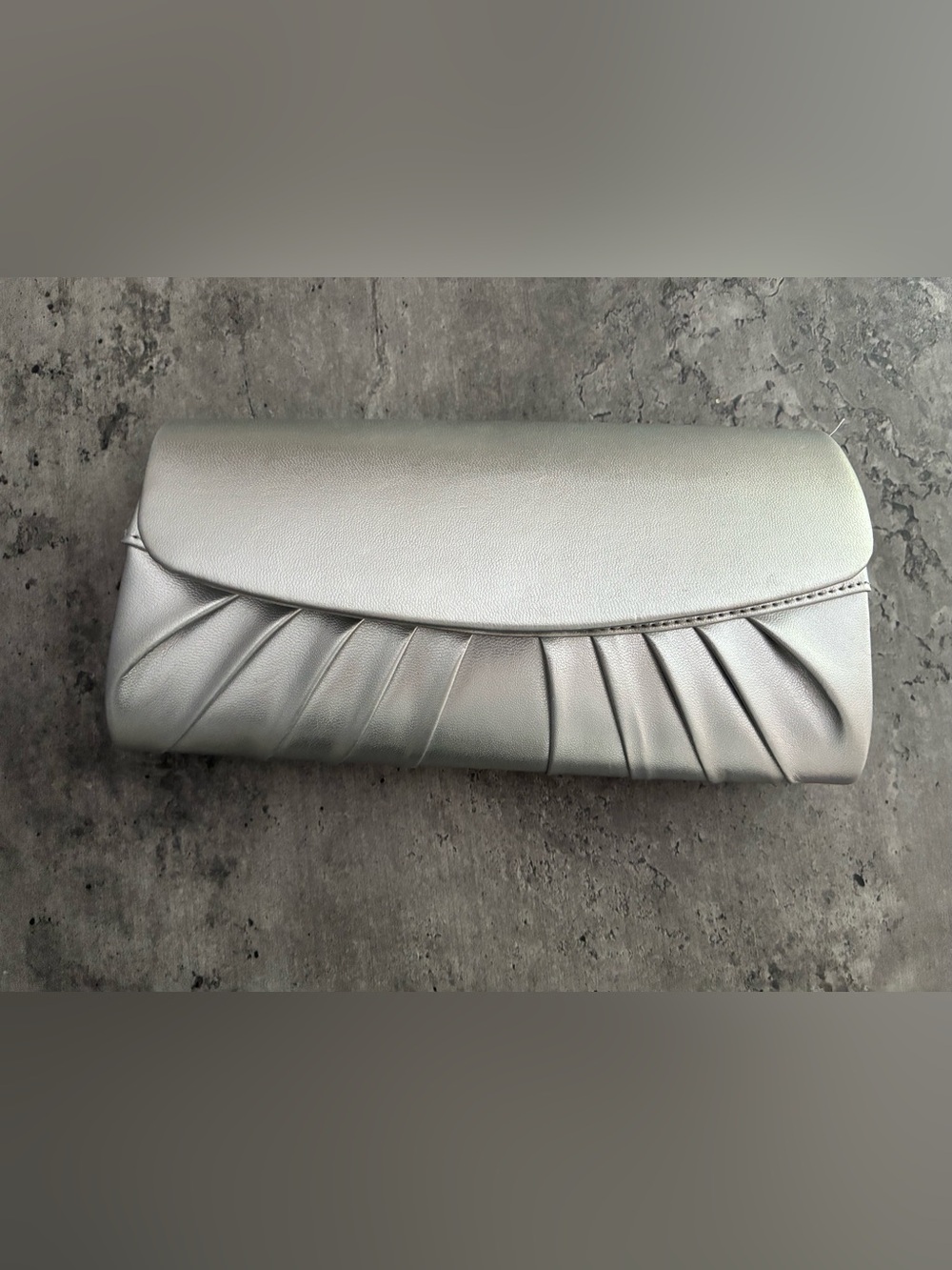 Silver  Clutch Bag